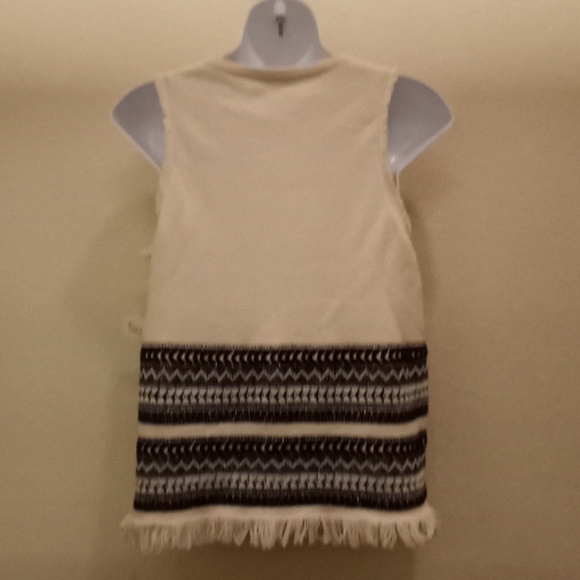 Madewell Aztec Printed Sleeveless Fringed Top - Picture 7 of 13
